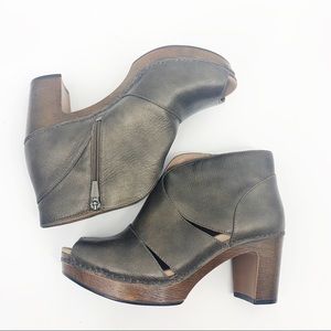 Dansko Delphina Block Heel Open Toe Bootie